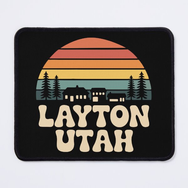 Item preview, Layton Utah Retro Sunset Minimalist Small Town Design designed and sold by Lora Art.