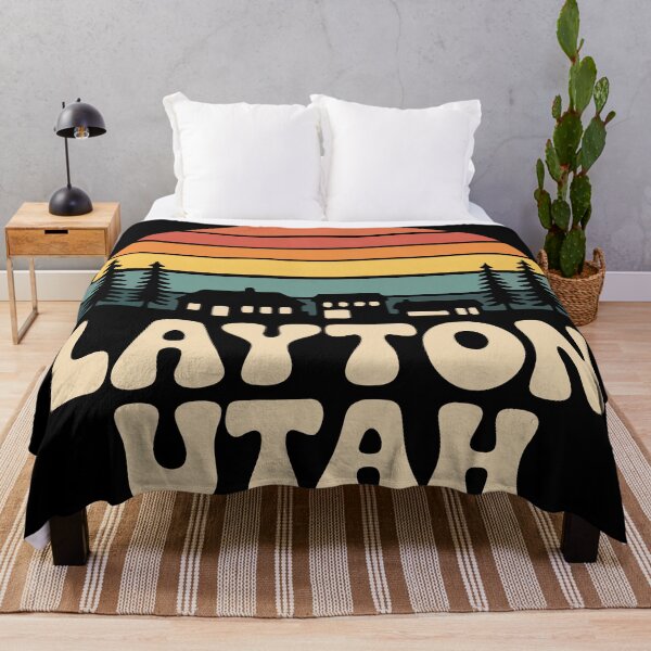Item preview, Layton Utah Retro Sunset Minimalist Small Town Design designed and sold by Lora Art.
