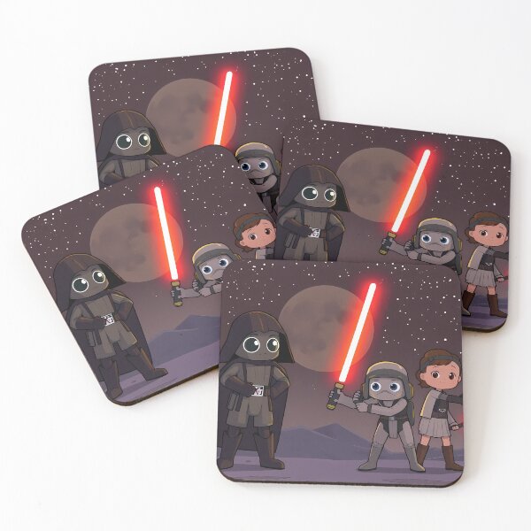 Item preview, 5 Cartoon Art Adventures Star Wars Characters Lightsabers designed and sold by ART ATTACK ZONE.