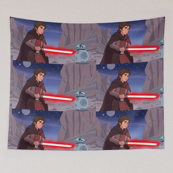 Item preview, 6 Cartoon Art Adventures Star Wars Characters Lightsabers designed and sold by ART ATTACK ZONE.