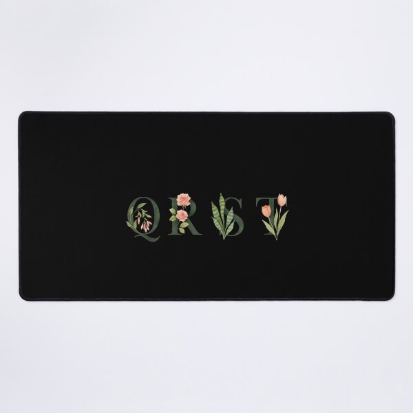 Item preview, QRST Floral Letters – Botanical Alphabet Watercolor Monogram Design designed and sold by astersgraphics.