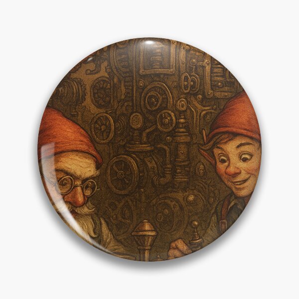 Item preview, Steampunk Gnome Workshop - Vintage Fantasy Artisan Elves designed and sold by Lyvion design.