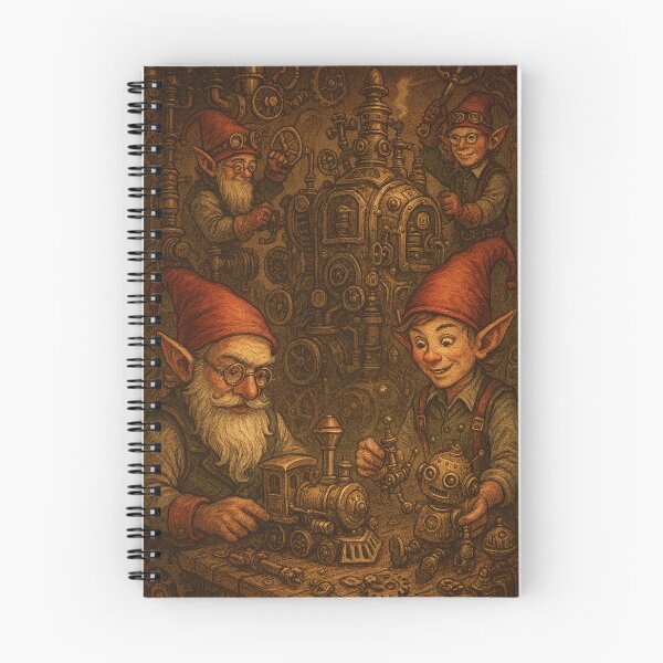 Item preview, Steampunk Gnome Workshop - Vintage Fantasy Artisan Elves designed and sold by Lyvion design.
