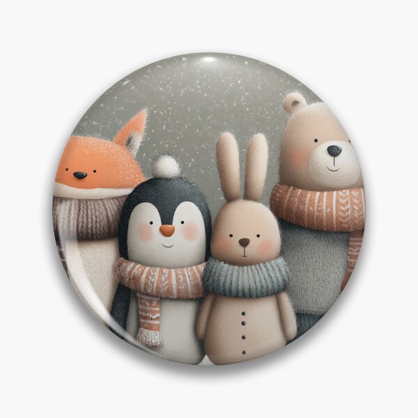Item preview, Winter Forest Friends – Cozy Animal Illustration designed and sold by fadiabb87.