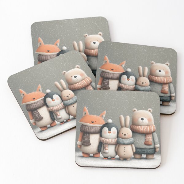 Item preview, Winter Forest Friends – Cozy Animal Illustration designed and sold by fadiabb87.