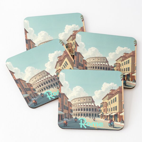 Item preview, Scooters and Sunlight: Roman Streets designed and sold by ForeverPrintsOK.