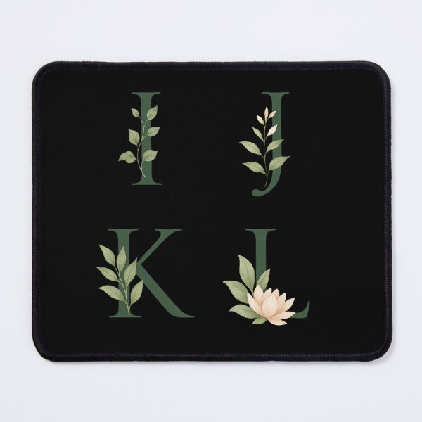 Item preview, I J K L Floral Letters – Watercolor Botanical Alphabet Monogram Design designed and sold by astersgraphics.