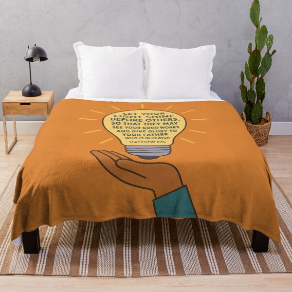 Item preview, Let Your Light Shine Bible Verse Matthew 5:16 Christian Art. designed and sold by loveandlightrb.