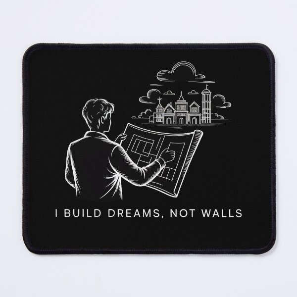 Item preview, I Build Dreams, Not Walls | Architektoniczny Line Art designed and sold by WikaKowalczyk.