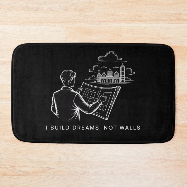 Item preview, I Build Dreams, Not Walls | Architektoniczny Line Art designed and sold by WikaKowalczyk.