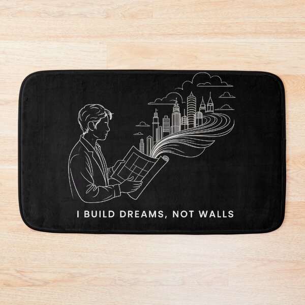 Item preview, I Build Dreams, Not Walls | Architektoniczny Line Art designed and sold by WikaKowalczyk.