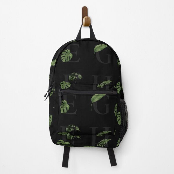 Item preview, E F G H Tropical Letters – Dark Botanical Alphabet Monogram Design designed and sold by astersgraphics.