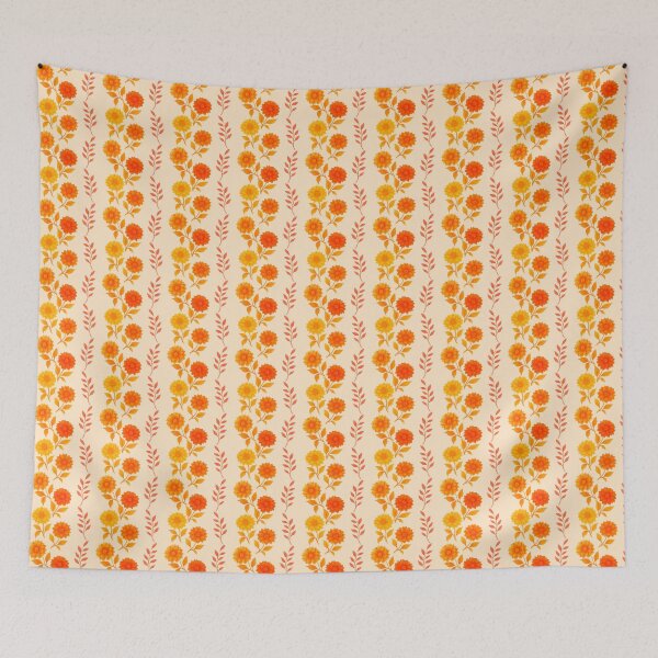 Item preview, Dahlia Stripes Orange designed and sold by SilverPegasus.