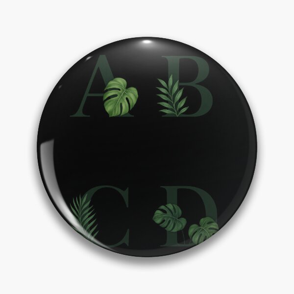 Item preview, A B C D Tropical Letters – Botanical Monogram Alphabet Design designed and sold by astersgraphics.