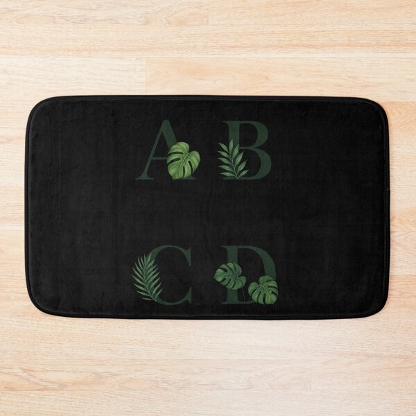 Item preview, A B C D Tropical Letters – Botanical Monogram Alphabet Design designed and sold by astersgraphics.