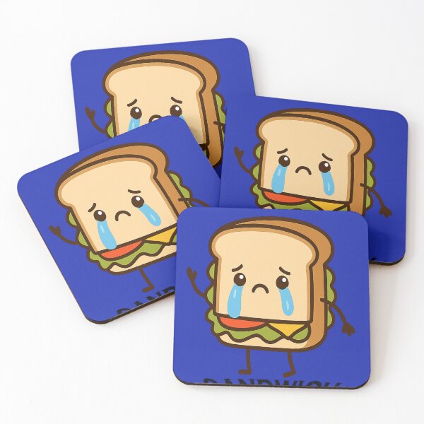 Item preview, SANDWICH – Cute Crying Sandwich Cartoon Food Pun designed and sold by MyBestTeeses.