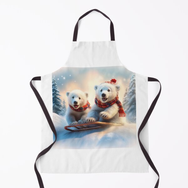 Item preview, Polar Bear Cubs Tobogganing designed and sold by Mr-Tshirts.