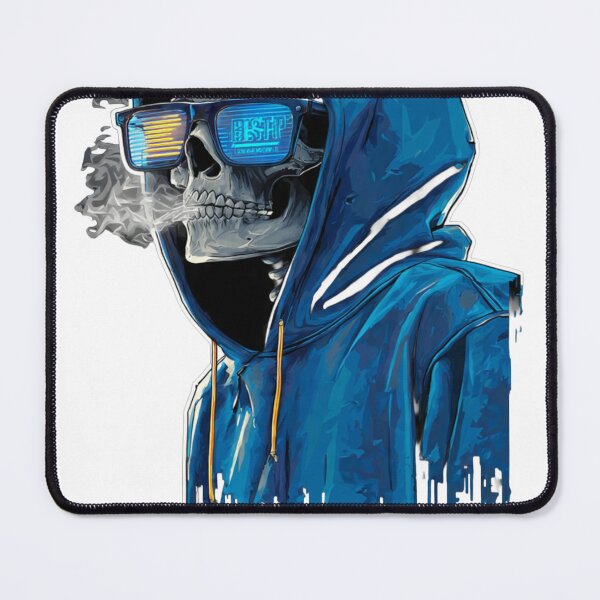 Item preview, Badass Neon Skeleton Hoodie Sticker designed and sold by Gscode.