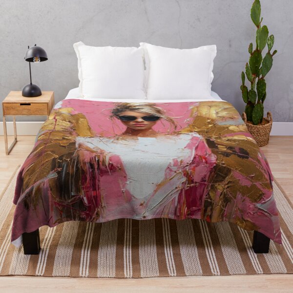 Item preview, Fashion Angel in Pink and Gold – Fashion Angel Art designed and sold by Seelenzauberart.