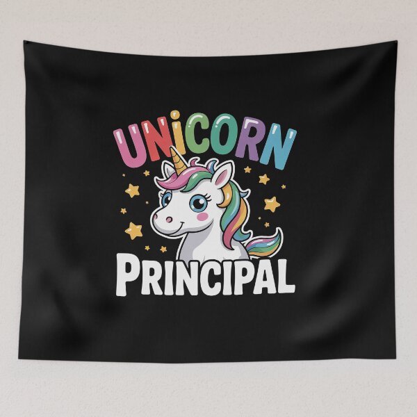 Item preview, Unicorn Principal Back to School Teacher Horn Rainbow Women  designed and sold by TiredPack.
