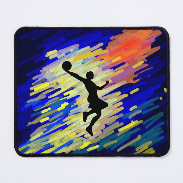 Item preview, Slam Dunk Silhouette - Abstract Brush Stroke Basketball Art designed and sold by denip.