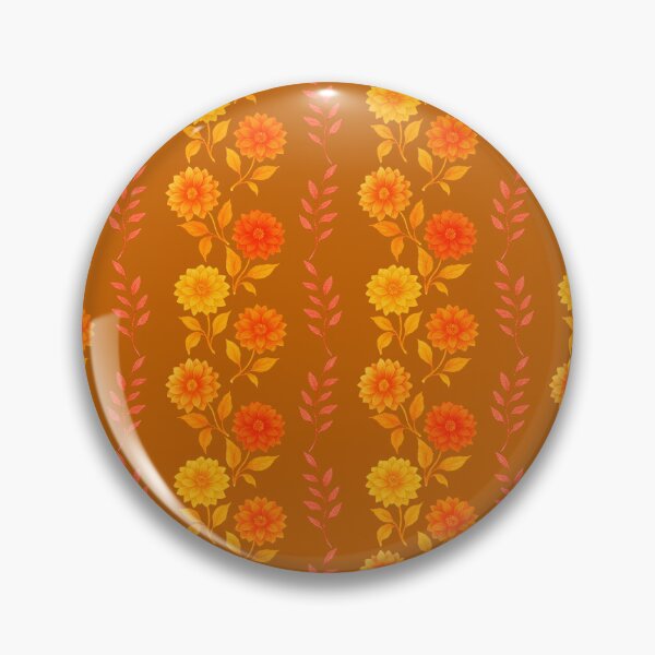 Item preview, Dahlia Stripes Rust Orange designed and sold by SilverPegasus.