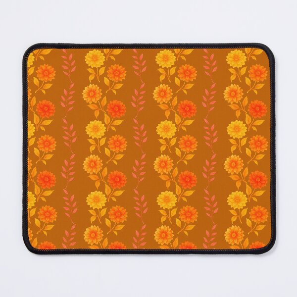 Item preview, Dahlia Stripes Rust Orange designed and sold by SilverPegasus.