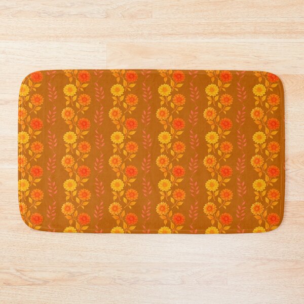 Item preview, Dahlia Stripes Rust Orange designed and sold by SilverPegasus.
