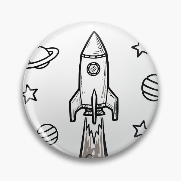 Item preview, Blast Off Cute Rocket Doodle designed and sold by TeeVerse27.