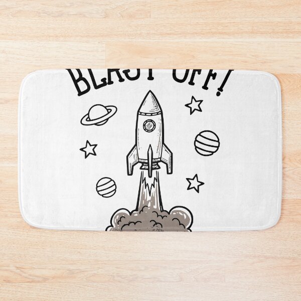 Item preview, Blast Off Cute Rocket Doodle designed and sold by TeeVerse27.