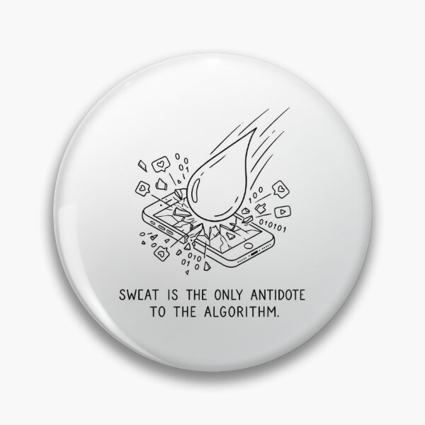 Item preview, Sweat Destroys Algorithm - Minimalist Fitness Quote designed and sold by BloomKind.