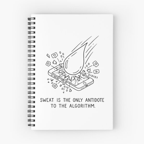 Item preview, Sweat Destroys Algorithm - Minimalist Fitness Quote designed and sold by BloomKind.