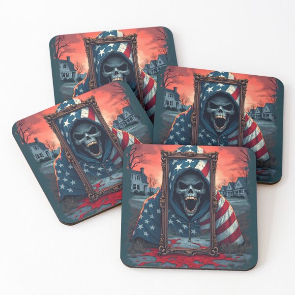 Item preview, "The Grim Truth Wrapped in Flags" designed and sold by Teeshirtstoday.com.