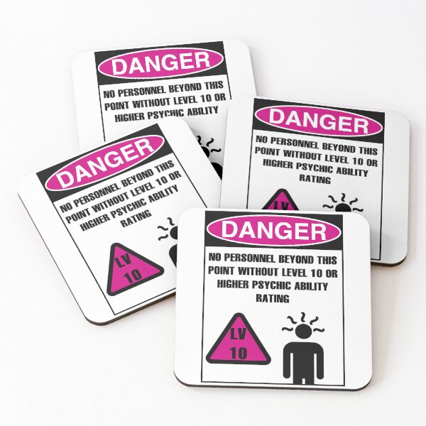 Item preview, DANGER: LEVEL 10 OR HIGHER PSYCHIC ABILITY BEYOND THIS POINT designed and sold by Geodeezick.
