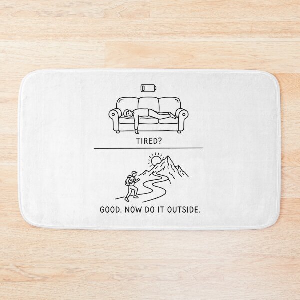 Item preview, Tired Good Do It Outside - Minimalist Quote designed and sold by BloomKind.