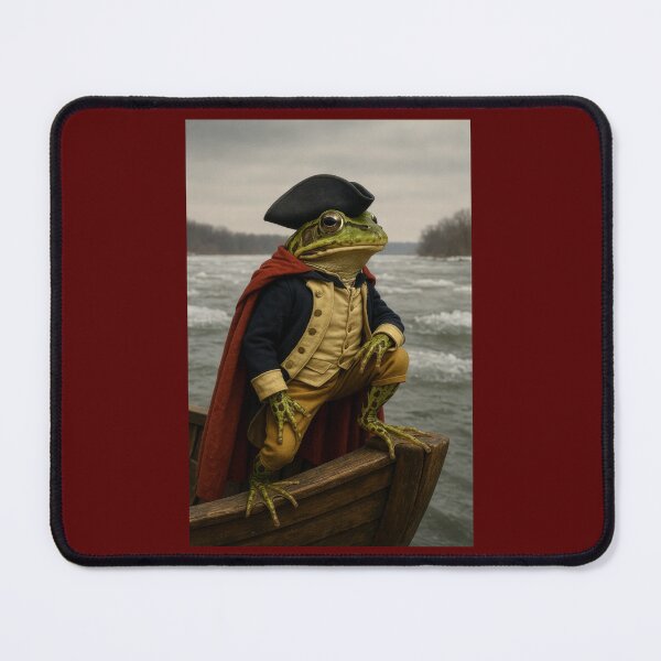 Item preview, George Frog Washington Crosses the Icy Delaware designed and sold by Tridentulus.
