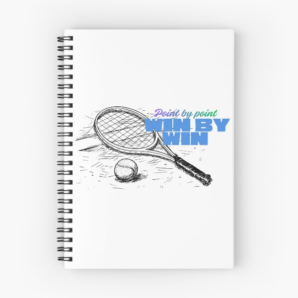 Item preview, Point by Point, Win by Win – Motivational Tennis Quote Design designed and sold by VoleyonClay.