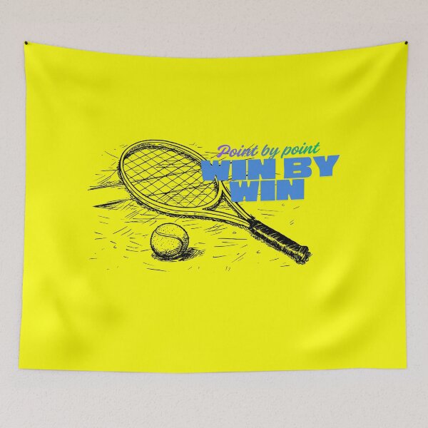 Item preview, Point by Point, Win by Win – Motivational Tennis Quote Design designed and sold by VoleyonClay.