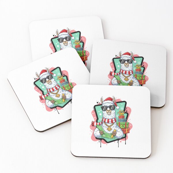Item preview, Holiday Llama with Gift – Perfect for Christmas Shoppers and Llama Enthusiasts designed and sold by MiszungART.