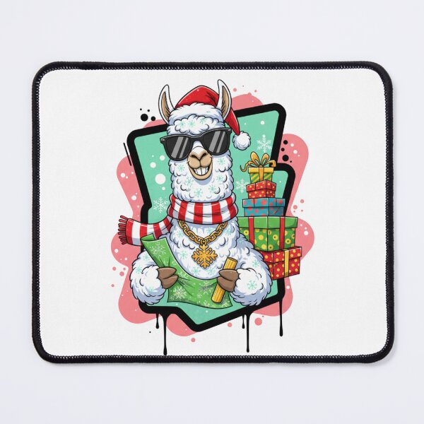 Item preview, Holiday Llama with Gift – Perfect for Christmas Shoppers and Llama Enthusiasts designed and sold by MiszungART.