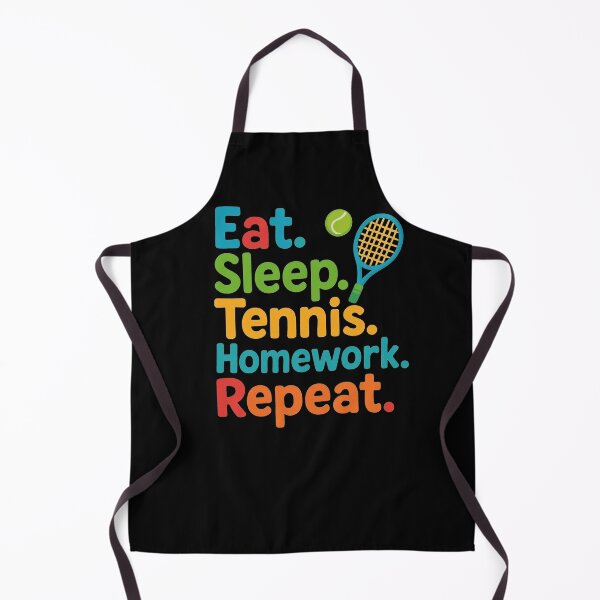 Item preview, Eat Sleep Tennis Homework Repeat – Funny Tennis Student Quote Design designed and sold by VoleyonClay.