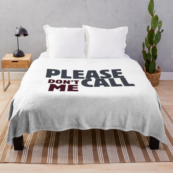 Item preview, Please Don’t Call Me – Introvert Communication Humor designed and sold by CielaNoir.