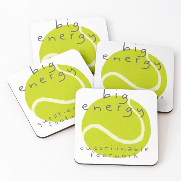 Item preview, Big Energy, Questionable Footwork – Funny Tennis Quote Design designed and sold by VoleyonClay.
