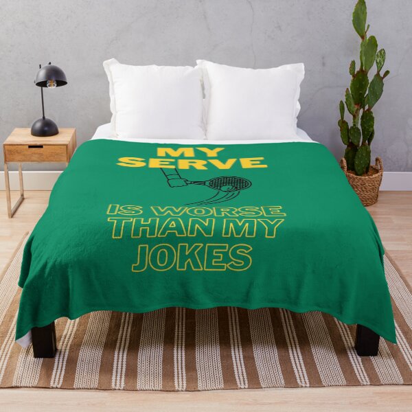 Item preview, My Serve Is Worse Than My Jokes – Funny Tennis Quote Design designed and sold by VoleyonClay.
