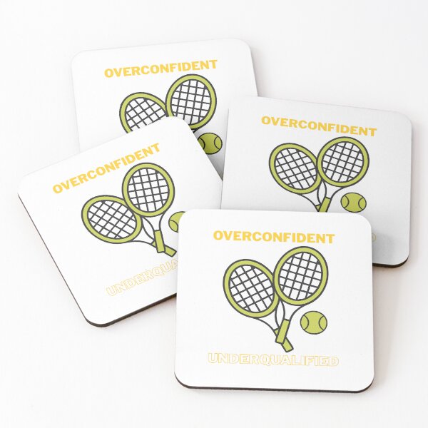 Item preview, Overconfident. Underqualified. – Funny Quote Typography Design designed and sold by VoleyonClay.