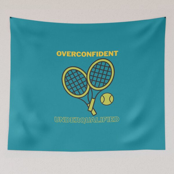 Item preview, Overconfident. Underqualified. – Funny Quote Typography Design designed and sold by VoleyonClay.