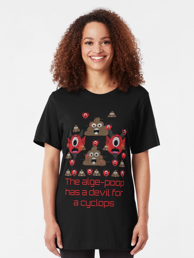 Alternate view of Algepoopian rhapsody (Misheard Song Lyric) Slim Fit T-Shirt