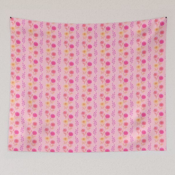 Item preview, Dahlia Stripes Pink designed and sold by SilverPegasus.
