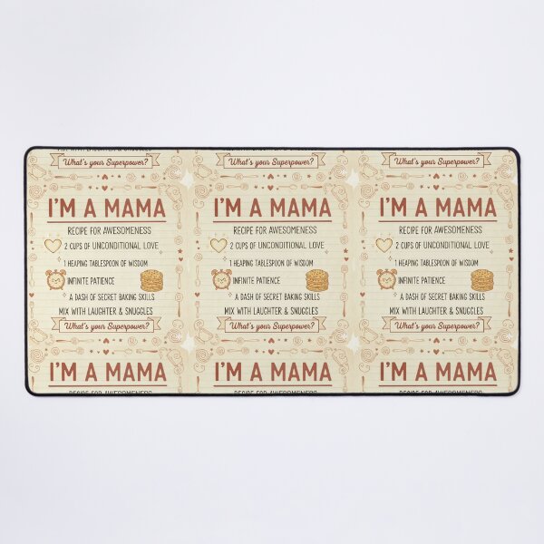 Item preview, I'm a Mama, What's Your Superpower? - Recipe for Awesomeness Hand Drawn Kitchen Funny Grandmother Gift Design designed and sold by D-Islamic.