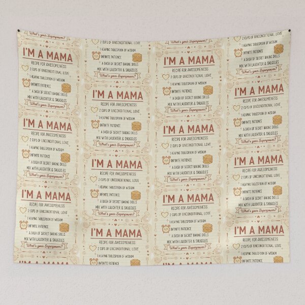 Item preview, I'm a Mama, What's Your Superpower? - Recipe for Awesomeness Hand Drawn Kitchen Funny Grandmother Gift Design designed and sold by D-Islamic.